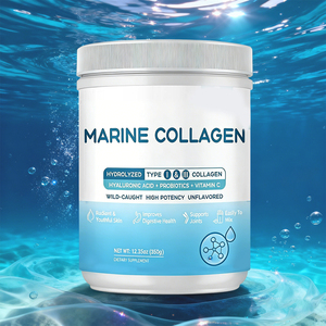 VitaHall Marine Collageen Peptiden Poeder Citroensmaak Hoge Kwaliteit Volwassen Huidverheldering Voedingsmiddelkwaliteit Gezondheidssupplement - Product Image 1