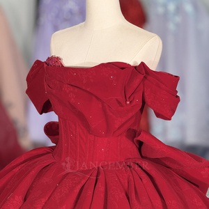 Robe de soirée de luxe vintage Dy6810 en organza couleur bonbon, ornée de paillettes, style princesse, pour Quinceañera - Product Image 5