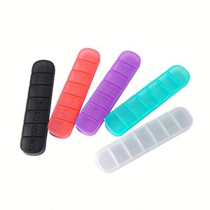Custom Logo Portable Pill Case 7 Days Pills <b>Boxes</b> Weekly Pill Organizer 7 Compartments Pp Plastic Storage Box - Product Image 2