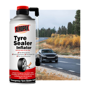 Aeropak 450ml Spray aérosol en fer blanc pour le gonflage et l'étanchéité efficace des pneus, durée de conservation de 3 ans pour une réparation rapide des fuites et le gonflage des pneus - Product Image 1