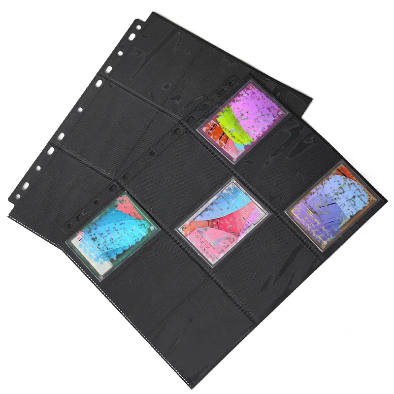 Album di carte Toploader personalizzato con raccoglitore di nuovo stile di fabbrica 9 portafogli tascabili