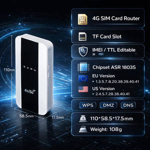 Routeur 4G DNXT avec carte SIM, routeur Wi-Fi pour voiture, routeur mobile, routeur Wi-Fi de poche pour tous les réseaux, Mtn 3000mAh, WPS, type-C, WiFi6 pour une utilisation en extérieur - Product Image 2