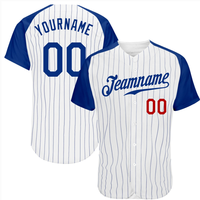 Vente en gros Maillot de baseball personnalisé Maillot de baseball de l'équipe vierge col en v pour hommes Maillot de t-shirts de baseball à boutons complets
