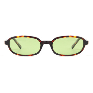 Lunettes de soleil ovales à monture intégrale en écaille de tortue, protection anti-lumière bleue, unisexe, pour adultes, protection solaire, style léger - Product Image 1