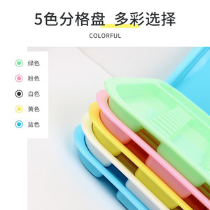 ถาดใส่เครื่องมือทำฟันแบบพลาสติกแบ่งส่วน สีฟ้า บรรจุ 50 ชิ้น/กล่อง ผลิตที่เหอเป่ย - Product Image 4
