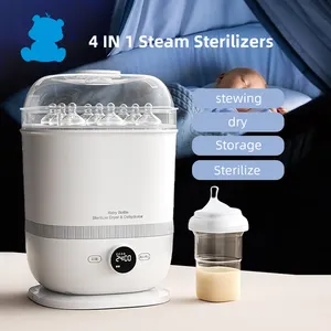 Multifunções Baby Bottle Esterilizador a vapor Secador para produtos do bebê Esterilizador Grande capacidade e 99,99% Limpo