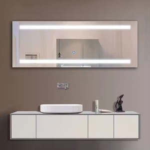 Su misura rettangolo a lunghezza intera LED illuminata specchio per il trucco da parete moderno specchio per la camera da letto soluzione di progettazione grafica - Product Image 5