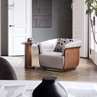 Table d'appoint de luxe en métal et marbre, style industriel moderne, table ronde pour canapé, chambre, balcon, bureau à domicile