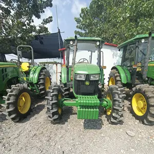 農業用トラクター農業用トラクタートラックジョンディア90hp 95hp 100hpトラクター (フロントローダー付き)