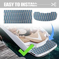 Tapis marin en mousse EVA à texture diamantée, revêtement de pont pour bateau, tapis camouflage antidérapant auto-adhésif, découpe sur mesure