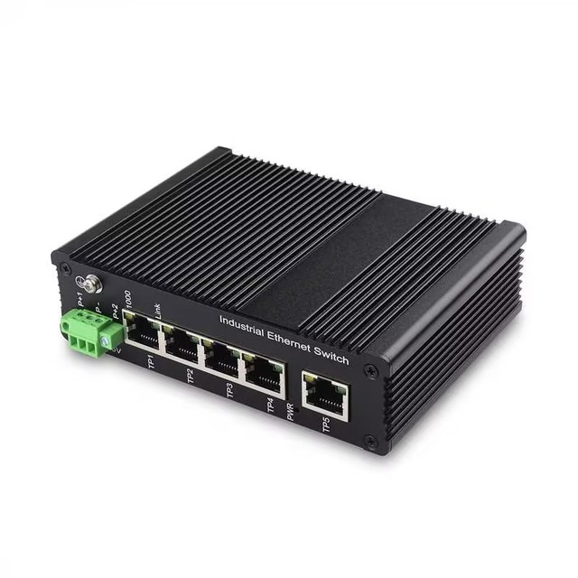 Industrial Network Ethernet Switch 5 Port Unmanaged Plug and Play Gigabit Industrial Network Switch