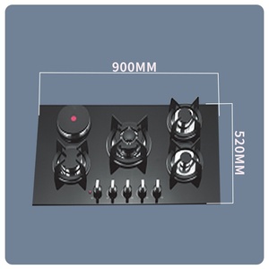 Tốt Nhất Bán Nhà Thiết Bị Nhà Bếp Được Xây Dựng Trong Gas Điện Hobs Với 4 <span class=keywords><strong>Burner</strong></span> 1 Tấm Nóng Tempered Glass Gas Điện Hobs - Product Image 2