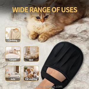 Guante de Cepillado para Mascotas Hakuna <span class=keywords><strong>Matata</strong></span>, Moderno, de Cinco Dedos, Reutilizable, Ecológico, de Poliéster, para Eliminar el Pelo de Perros y Gatos, para Todas las Estaciones, Lavable - Product Image 4