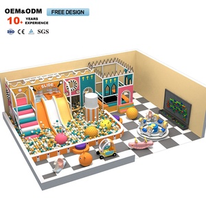 High Quality Macaron-Color <b>Indoor</b> Commercial Children's Adventure Playground Equipment Plastic <b>Slide</b> for Shopping Mall Use - Product Image 5