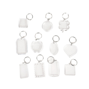Porte-clés vierges pour photos Kpop, cadres <span class=keywords><strong>photo</strong></span> ronds et carrés - Product Image 1