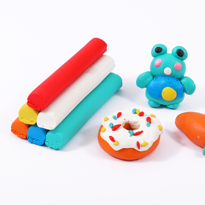 Foska MSDS Certification non toxique sécurité réutilisable doux et non collant 6 couleurs vives pâte à <span class=keywords><strong>modeler</strong></span> pour garçons filles enfants - Product Image 2