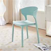 Chaise de salle à manger empilable moderne en polypropylène - Imperméable, écologique, durable, utilisation en extérieur, hôtel et restaurant