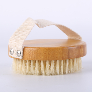 New Exfoliating Body Brush Wooden Bamboo Bath Brushes Sponges & Scrubbers Accepts Private Label - Product Image 4