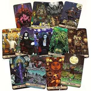 Carte dei Tarocchi Horror di Halloween - Carte dei Tarocchi a Tema Horror <span class=keywords><strong>per</strong></span> <span class=keywords><strong>Principianti</strong></span> Fornite Direttamente dai Produttori, Intrattenimento Ludico - Product Image 5