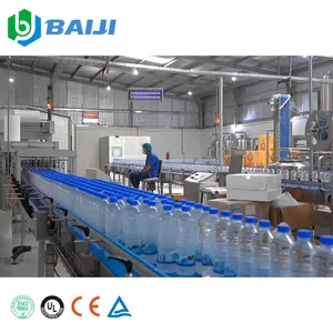 Commerical 3 in 1 plastic bottle pure water making filling machine production line