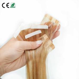 Extensiones de Cabello Humano Remy Europeo con Cinta Adhesiva, Doble Trama, Grado 9A-12A, Ondulado y Liso, Sin Procesamiento Químico, Todos los Colores - Product Image 1
