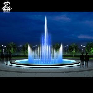 Fuente de Agua Metálica para Exteriores con Luces LED de Colores, Venta Directa de Fábrica, Acero Inoxidable - Product Image 3