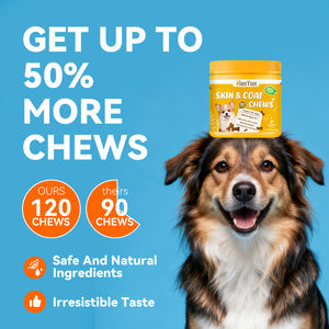 Hanyun Omega 3 mastica morbida per cani integratore di pelle e mantello per cani-integratore di nutrizione vitaminica per cani - Product Image 1