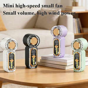 Mini ventilateur portable rechargeable par USB, moteur sans balais, faible bruit, affichage numérique haute vitesse, plastique durable - Product Image 5