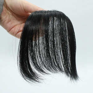 Changshunfa – Extensions de cheveux naturels 100% humains, <span class=keywords><strong>frange</strong></span> frontale, fait à la main, avec Clip - Product Image 3