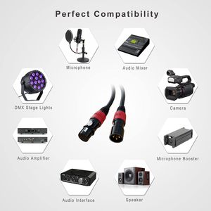 Personalización XLR <span class=keywords><strong>Cable</strong></span> equilibrado <span class=keywords><strong>Audio</strong></span> <span class=keywords><strong>Video</strong></span> 3 pines Xlr <span class=keywords><strong>Cable</strong></span> conector 3 pines hembra profesional bajo ruido Micrófono <span class=keywords><strong>Cable</strong></span> - Product Image 4