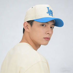 Gorra de Béisbol de Algodón de Alta Calidad de 5 Paneles en Dos Tonos al por Mayor con Bordado 3D Personalizado y Patrón de Frutas, Visera Curva Ajustable - Product Image 3