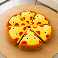 Peluche Géante Pizza Personnalisée de 14 Pouces pour Grossistes – Coussin Doux et Confortable en Forme de Nourriture pour Décoration Intérieure