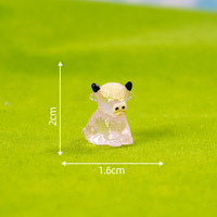Glow-in-the-dark kleine dieren Yak DIY harsaccessoires en -ornamenten
