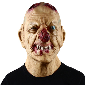 Máscara de Terror de Goblinos con Nariz Roja Grande, Disfraz de Halloween y Navidad, Accesorios de Cosplay, Máscaras de Látex Realistas de Payaso Aterrador - Product Image 1