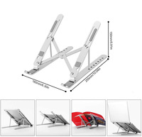 Support de bureau ergonomique réglable pour ordinateur portable, support de rehaussement portable pour ordinateur portable