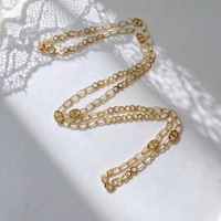 Cadena de Oro Sólido 18K AU750 con Textura de Eslabones Mariner en Forma de 8, Longitud Personalizada, Cadena de Eslabones de Ancla de Oro Auténtico para Mujer