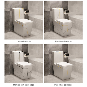 Inodoro <span class=keywords><strong>de</strong></span> Cerámica <span class=keywords><strong>de</strong></span> una Pieza, Color Mármol, Línea White Gold <span class=keywords><strong>de</strong></span> Hotel, para Baño - Product Image 4