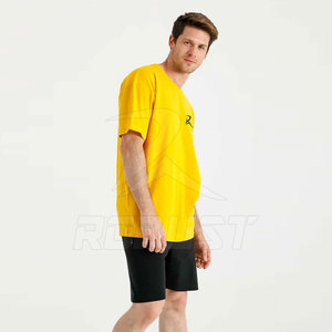Camiseta de algodón 100% con hombros caídos de gran tamaño de alta calidad para hombre, camiseta en blanco con estampado personalizado de peso pesado para la calle - Product Image 5