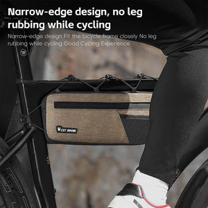 WEST BIKING-<span class=keywords><strong>Bolsa</strong></span> de tubo <span class=keywords><strong>para</strong></span> <span class=keywords><strong>bicicleta</strong></span>, portátil, resistente a los arañazos, de liberación rápida, de 1,6 l - Product Image 4