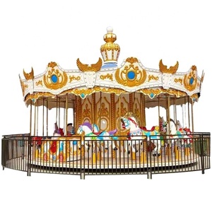 Offre Spéciale thème de luxe 24 places grand carrousel cheval parc des expositions attraction enfants manèges utilisé carrousel cheval à <span class=keywords><strong>vendre</strong></span> - Product Image 1