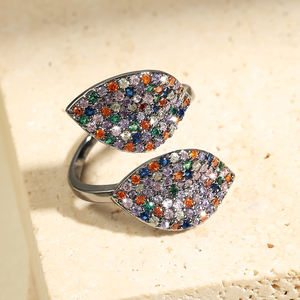 Anillo de mujer Chapado en platino ajustable RAKOL RP2033 - Product Image 1