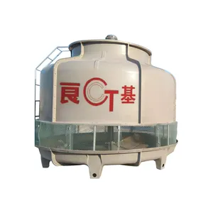 Top Cost MD Series FRP 100 Ton Round Type Counter Flow Cooling Tower For Coolant Cooling
