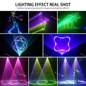 Lumière laser d'animation dynamique RGB à commande DMX avec activation sonore, puissance 1W/2W/3W, CRI élevé <span class=keywords><strong>80</strong></span> pour discothèques, concerts et événements - Product Image 6