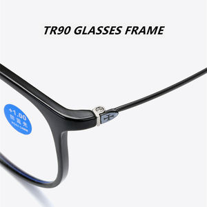 TR90 Ultra léger Anti lumière bleue lunettes <span class=keywords><strong>de</strong></span> lecture pour femmes 2023 rond blanc cadre cercle couleurs montre TV Occhiali da Lettura - Product Image 3