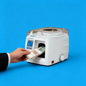 Máquina automática para atar billetes, pequeña, de escritorio, con cinta de papel de 2 mm y 3 mm, para atar billetes de banco y dólares - Product Image 1