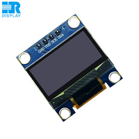 Modul Layar OLED 0.96 Inci I2C IIC Serial 128*64 SSD1306 Putih untuk Arduino 51 MSP420 STM32 ESP32 Layar OLED 0.96 Inci 4Pin SPI