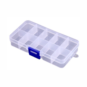 Multi-compartment removable plastic box Beaded necklace jewelry organizer Parts storage box Medicine categorization box