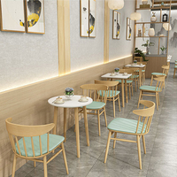 Ensemble de chaises et de bancs de salle à manger en bois et cuir vert clair minimaliste XZY pour hôtel, café, mobilier commercial