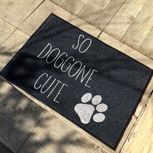 Tapis de porte amusants et absorbants personnalisés pour les pattes de chien boueuses - Product Image 4