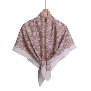 Nouveau Turban Écharpe Polyvalent <span class=keywords><strong>en</strong></span> <span class=keywords><strong>Rotin</strong></span> Blanc à Motifs Floraux, Grande Taille, Quatre Saisons, <span class=keywords><strong>en</strong></span> Polyester à Bord Ondulé, Idéal Cadeau 2026 - Product Image 5